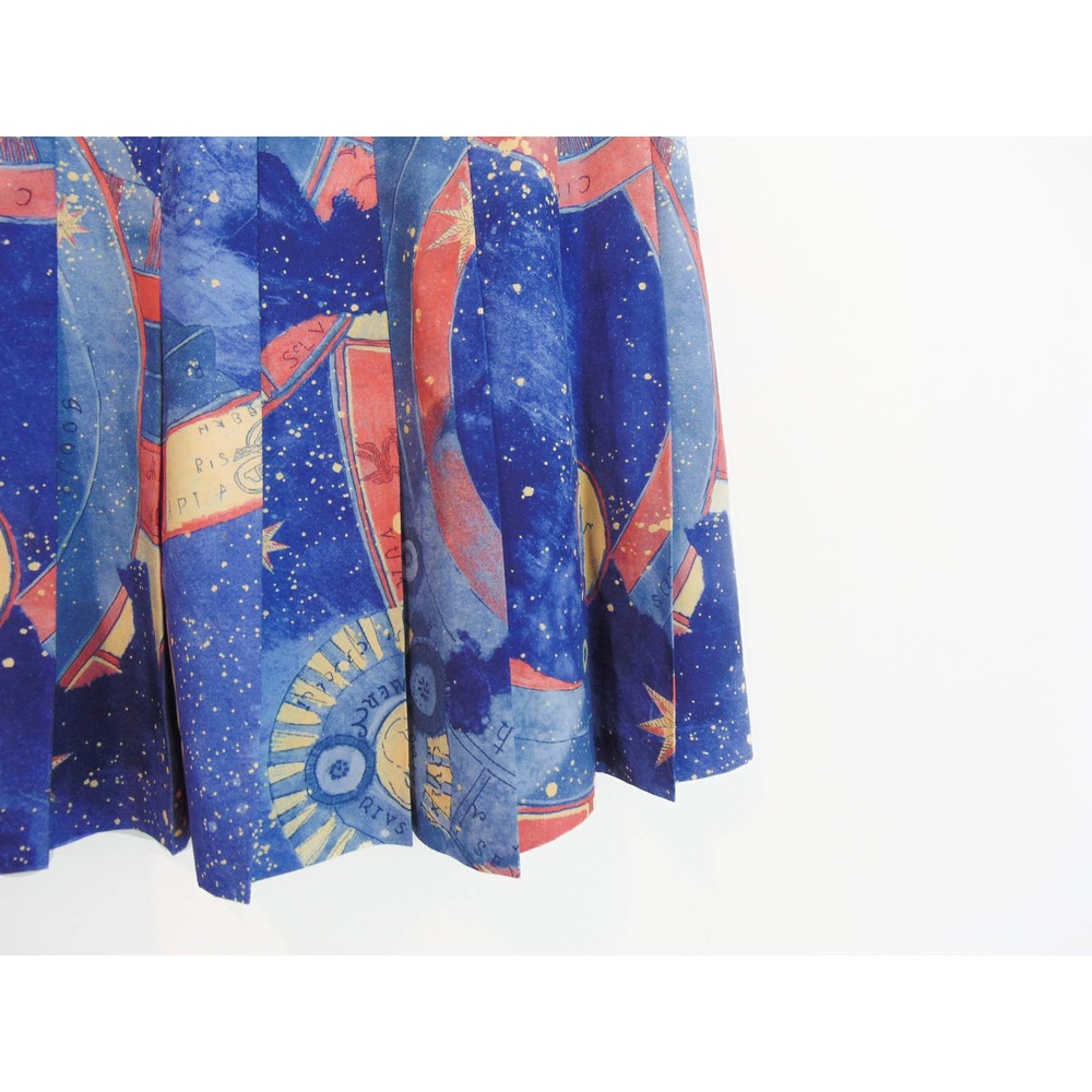Vintage Lily's of Beverly Hills Celestial Pleated Tennis Skirt, 90s Mini Skirt - Picture 6 of 9